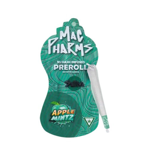 mac pharms apple mintz 1g pre roll infused mac pharms apple mintz 1g pre roll infused